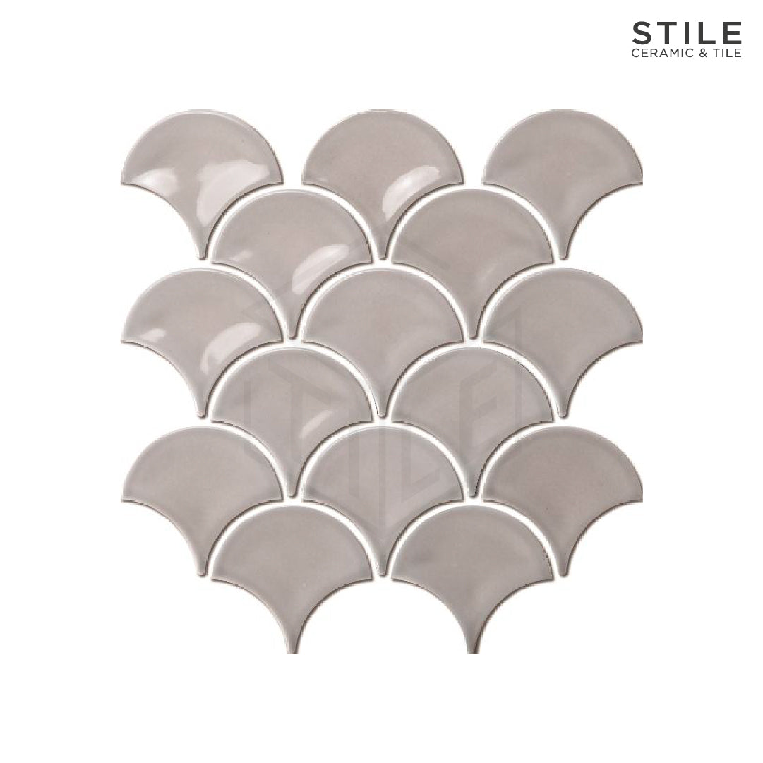 GREYISH FISH SCALE TILE