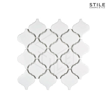 PURE WHITE GLOSS LANTERN TILE