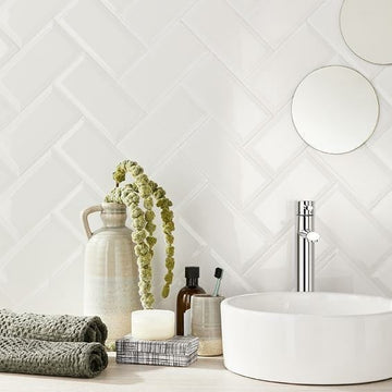 SPARKLY WHITE HERRINGBONE STICKER