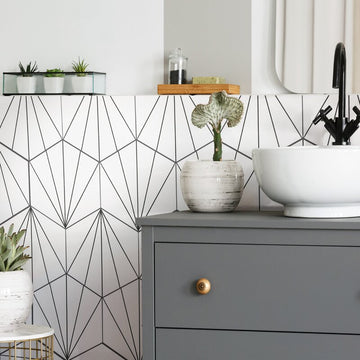 POLARIS HEXAGON WHITE TILE