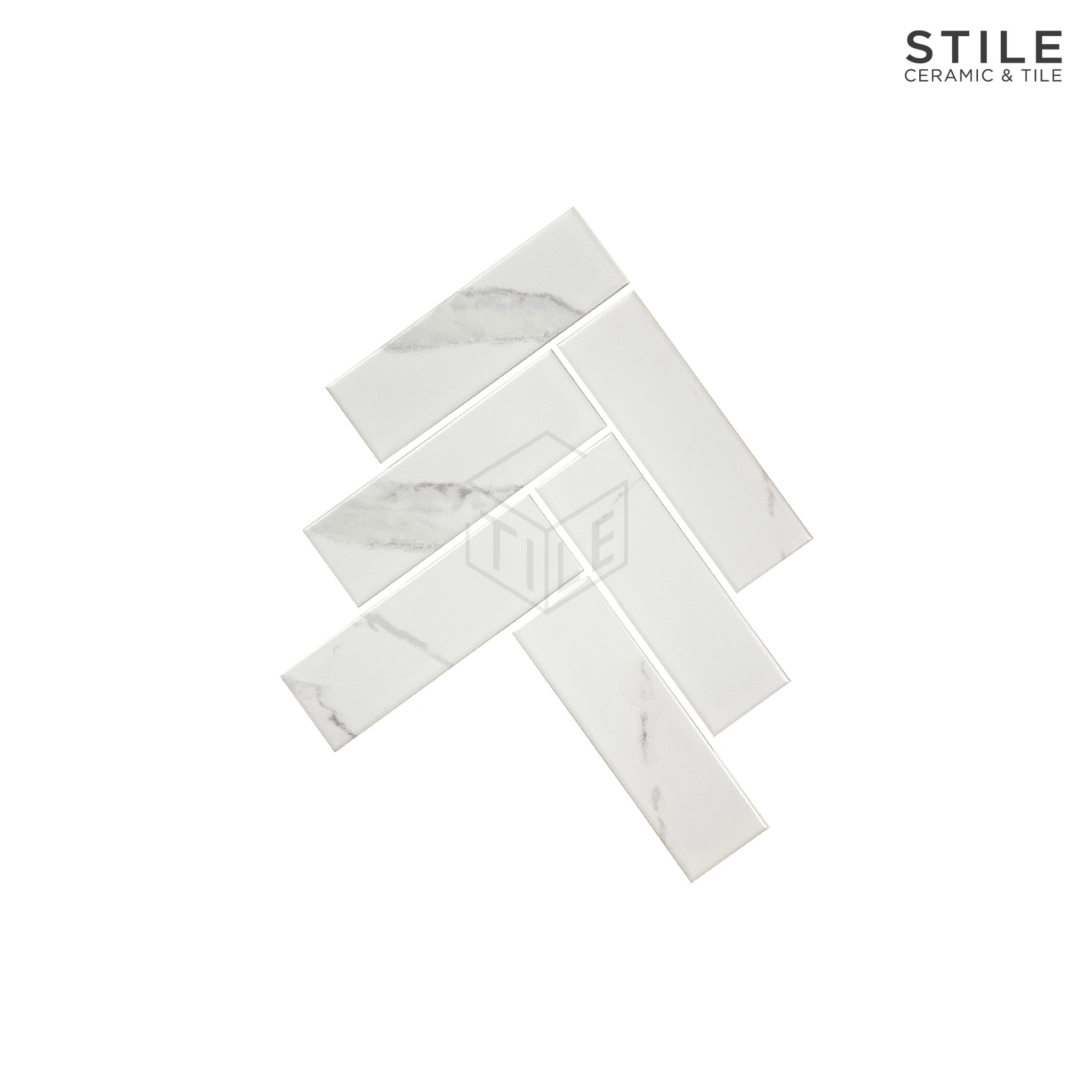 HERRINGBONE MATTE MARBLE TILE
